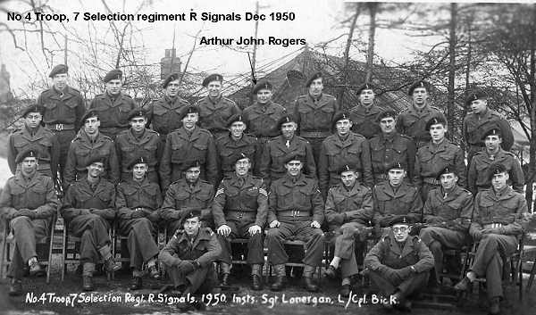4 Troop 7 Selection regiment Dec 1950