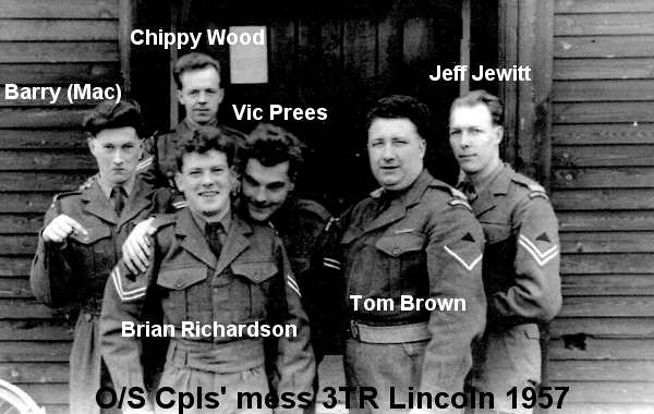 Royal Signals Lincoln corporals mess