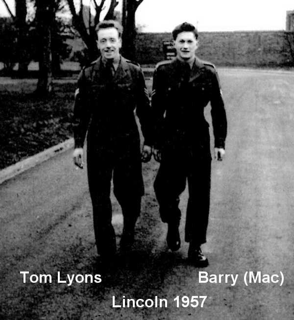 Tom Lyons and Barry MacGregor Lincoln 1957