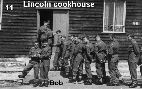 Lining up for the Lincoln cookhouse
