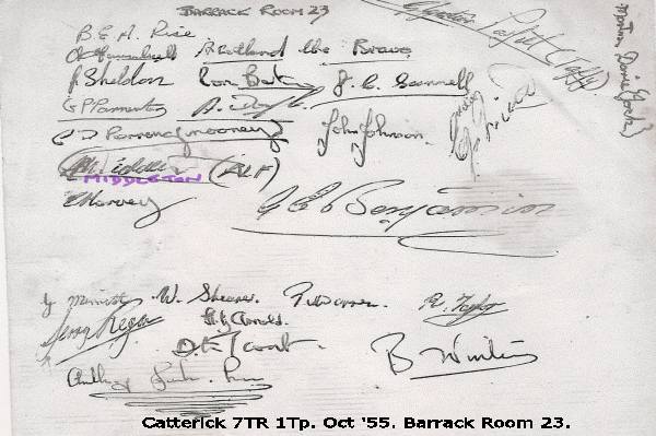 Catterick Camp October 1955