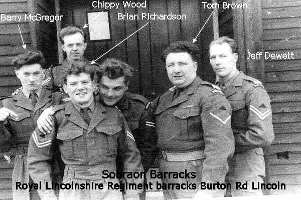 Barry Macgregor and Tom Brown and Jeff Dewett in Lincoln in 1957
