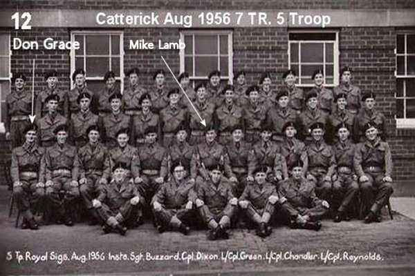 Royal Signals Catterick 7 training regiment 5 troop August 1956