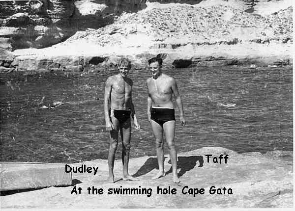 Dudley & Taff at the swimming hole Cape Gata