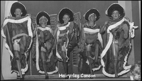The Hairy leg Cancan dancers