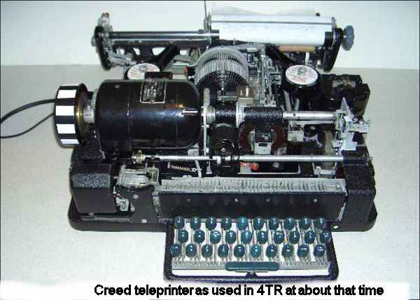 Royal Signals 4 training regiment Creed teleprinter