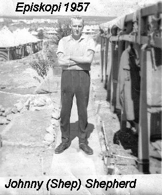 Johnny Shepherd in Episkopi 1957