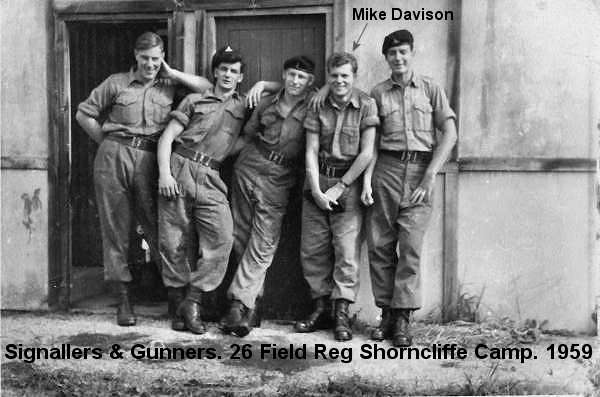 Signallers and Gunners. 26 Field Regiment RA, Shornecliffe Camp 1959