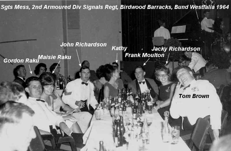 Tom Brown 2nd Armoured Div Signals Bund Westfalia germany. 1964