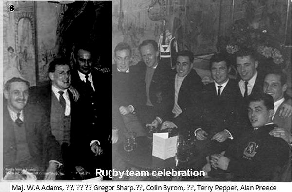 Rugby team celebration