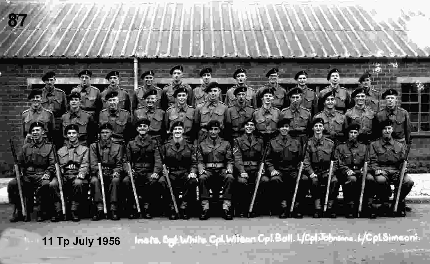 Royal Signals 1 Troop July 1956