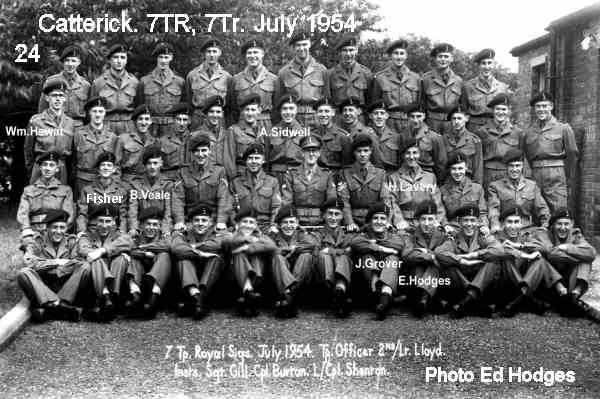 Royal Signals 7 Troop July 1954