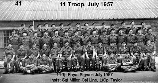 Royal Signals 11 Troop July 1957