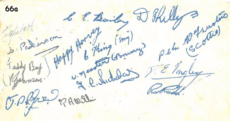 Some signitures from 3 troop Oct 1955