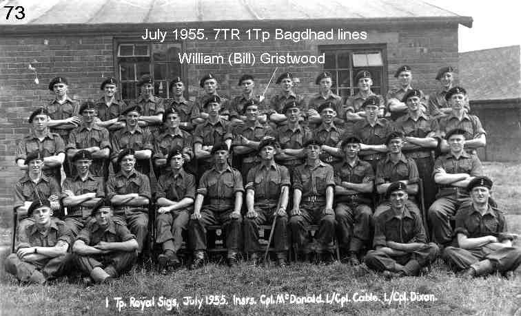 Royal Signals 7 training regiment 1 troop baghdad lines catterick